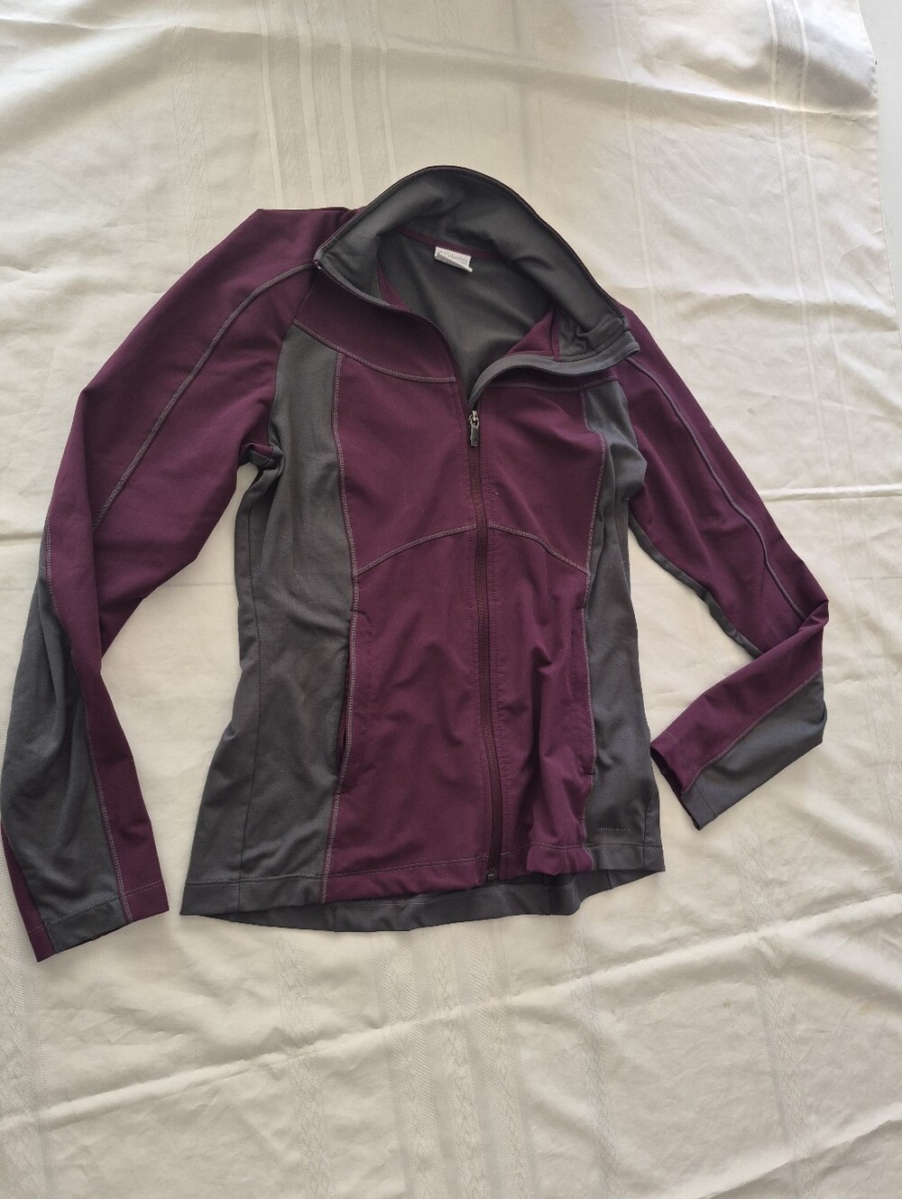 Women’s Plum and Gray Full-Zip Jacket
